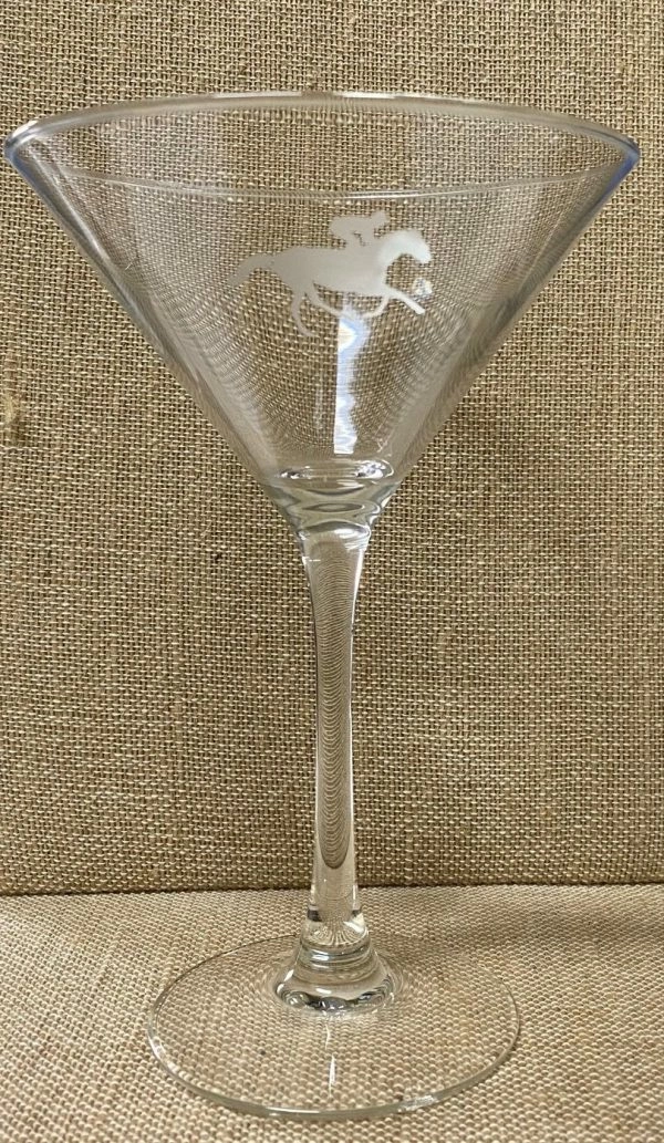 Galloping Horses Wine Glass