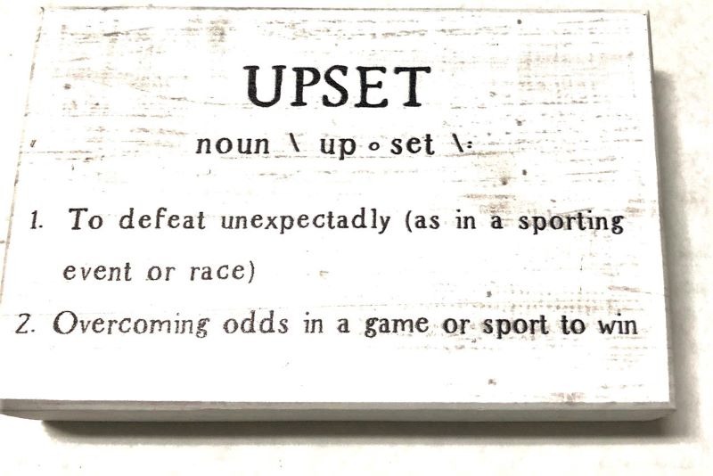 Upset Definition Wood Sign Impressions Of Saratoga