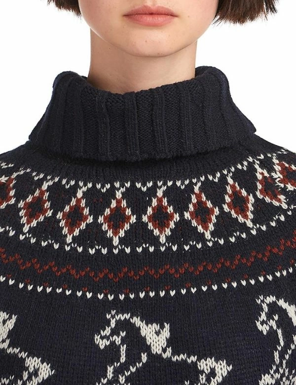 Ralph store Lauren Hand Knit Horse Turtleneck Exclusive Sweater