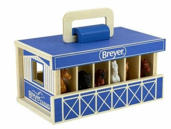 Breyer farms  馬のおもちゃ　stable \u0026trailerセット