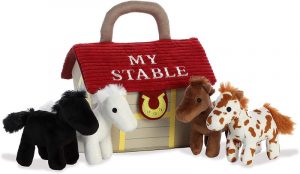 ride on horse and stable toy