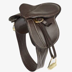 brown saddle for toy pony