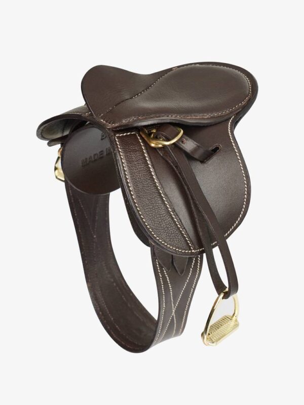 brown saddle for toy pony