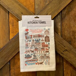 tea towel-Saratoga Springs- landmark design