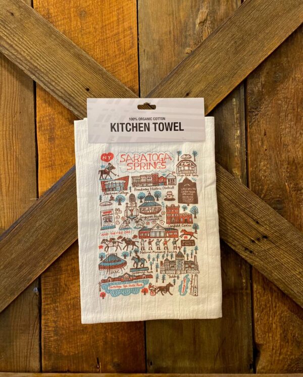 tea towel-Saratoga Springs- landmark design