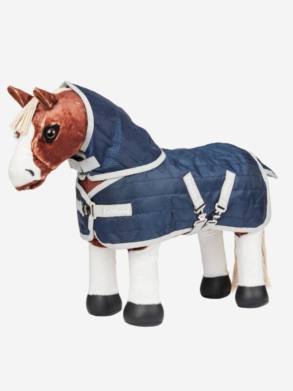 navy stable blanket for toy pony