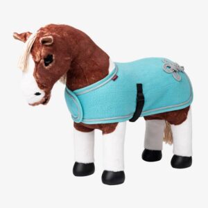 azure toy pony show blanket on horse