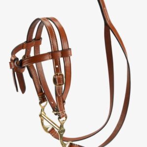 tan western bridle for toy pony