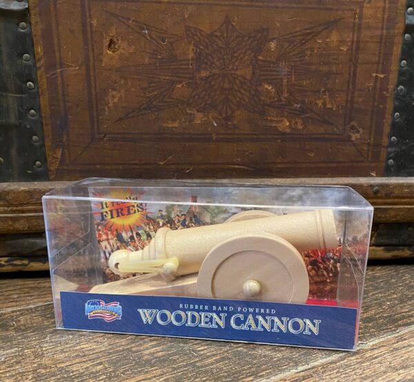 wooden cannon- rubber band powered