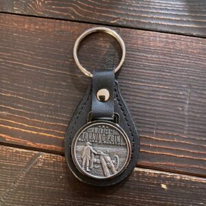 Leather Key Fob -Features American Turning Point pewter emblem