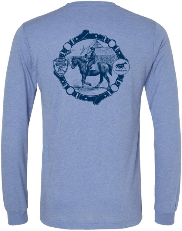 Saratoga Springs Police Department Mounted Horse Long Sleeve T-Shirt - Image 3