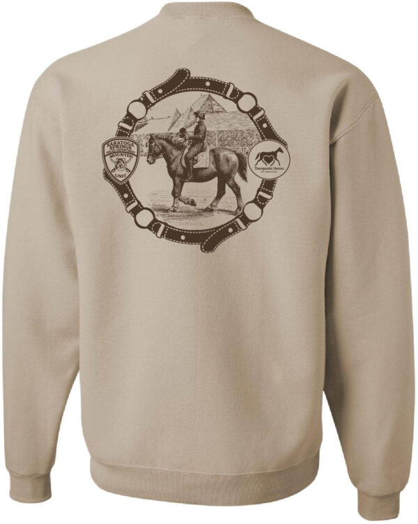 Saratoga Springs Police Department Mounted Horse Crew Sweatshirt - Image 2